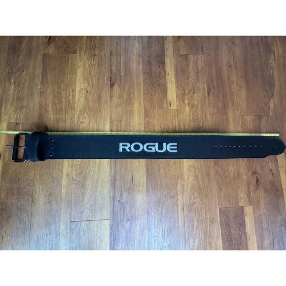 Rogue 4” Black Leather Weightlifting Belt – Size Large – NEW - Picture 2 of 3